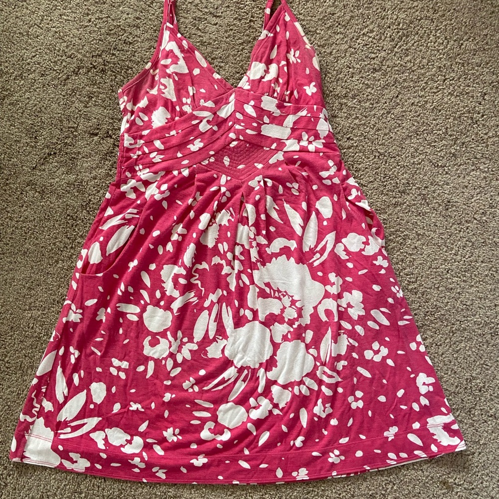 American Eagle Outfitters Pink and White Floral Dress